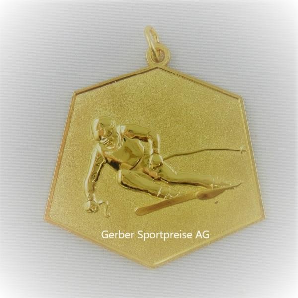 Medaille Skifahren