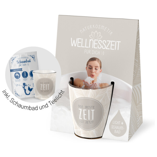 Wellnesszeit - Licht & Schaumbad - Geschenkset – Bild 5