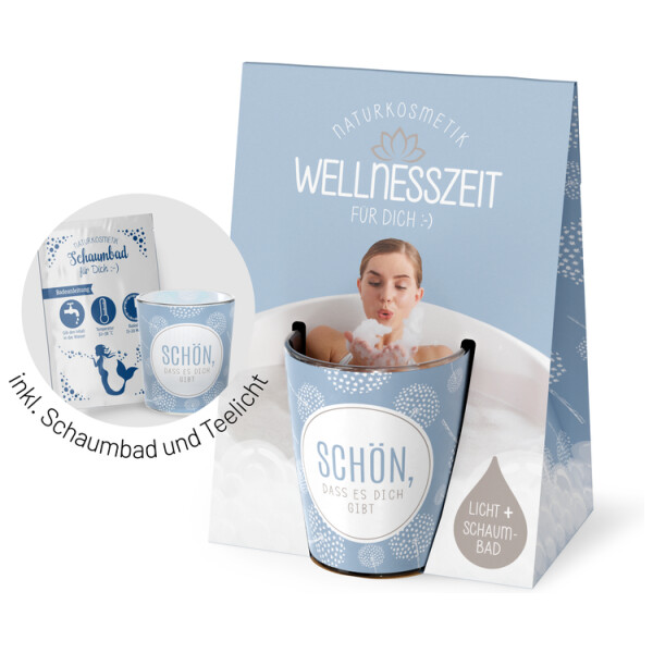 Wellnesszeit - Licht & Schaumbad - Geschenkset – Bild 4