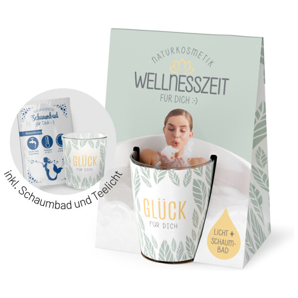Wellnesszeit - Licht & Schaumbad - Geschenkset – Bild 2