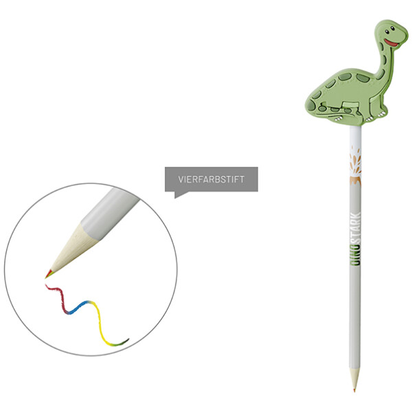 Vierfarbstift - Dinostark